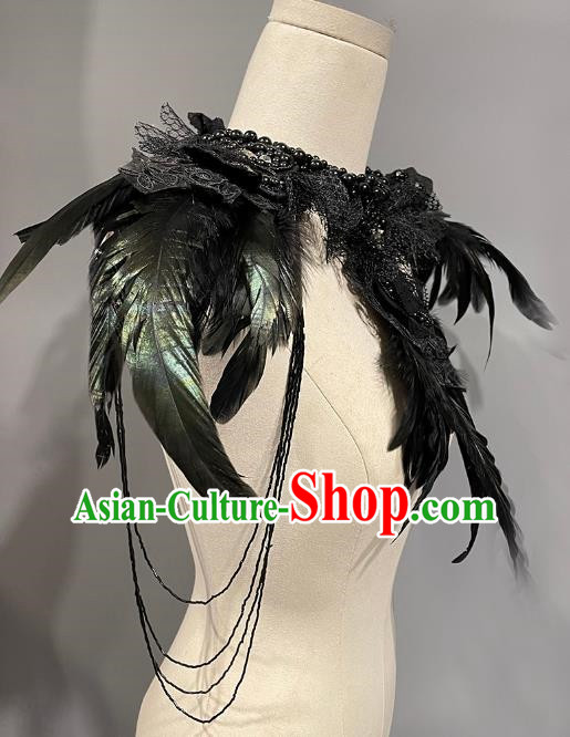 Stage Catwalk Independent Loading And Unloading Feather Shoulder Accessories