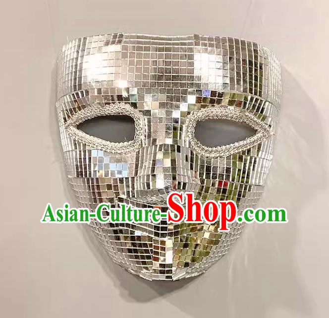 Venice Exaggerated Full Face Shiny Handmade Punk Mask Masked Singing Performance Modeling Stage Wan Christmas