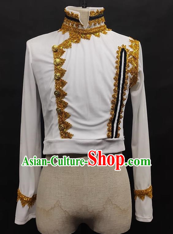 Men Ballet Single Top Performance Costumes Performance Costumes Dance Costumes