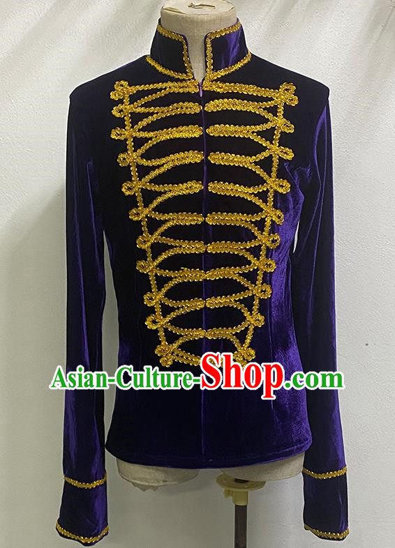 Large Scale Stage Costumes Ballet Men Tops Dance Costumes Prince Repertoire Performance Costumes Adult Practice Clothes