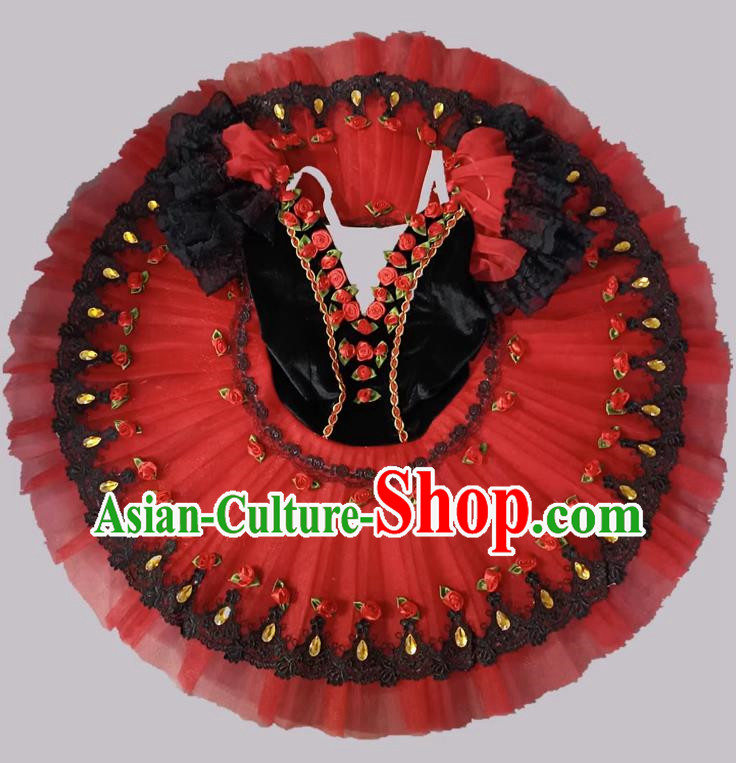Children Ballet Skirt Costume Girls Tang Quixote Ballet TUTU Gauze Skirt Tutu Skirt