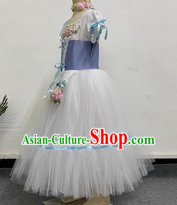 Children Princess Dress Elegant Gauze Dress Performance Dance Costume
