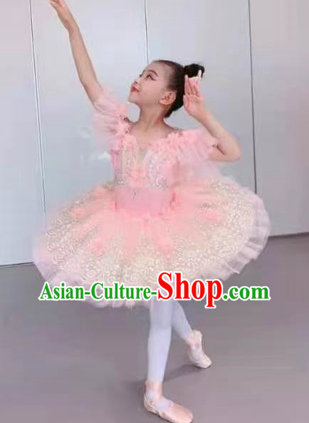 Ballet Skirt Children Little Swan Costumes Girls Fluffy Gauze Skirt Tutu Skirt Dance Performance Costumes