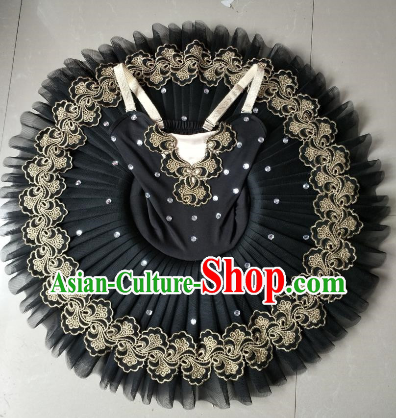 Children Professional Ballet Skirt Girls Little Swan Performance Dance Costume Female Gauze Skirt TUTU Tutu Skirt