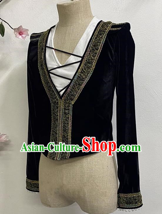 Men Ballet Velvet One Top Stage Performance Costumes