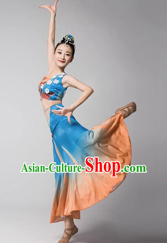 Dai Nationality Dance Art Examination Clothing Gradient Mermaid Skirt Ethnic Minority Dance Performance Clothing