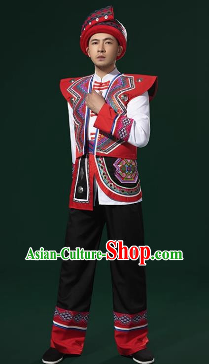 Ethnic Minority Costumes Male Guizhou Miao Yi Nationality Dong Nationality Yunnan Bai Nationality Tujia Yao Nationality Stage Performance Costumes