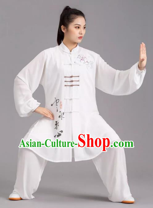 Tai Chi Clothes Competition Practice Loose Silk Hemp Elegant Martial Arts Morning Exercise Men And Women