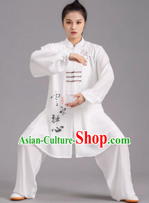 Tai Chi Clothes Competition Practice Loose Silk Hemp Elegant Martial Arts Morning Exercise Men And Women