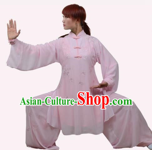 Tai Chi Clothing Women Summer Embroidery Practice Clothing Performance Competition Clothing Practice Martial Arts Martial Arts Clothing