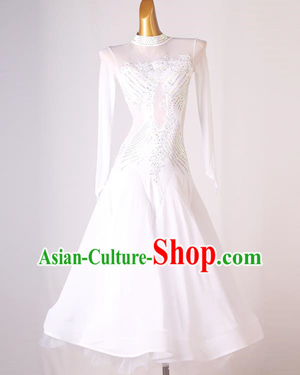 Modern Dance Skirt Performance Competition Clothing National Standard Dance Large Swing Skirt Social Clothing Waltz Group Dance Clothing