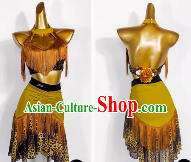 Latin Dance Practice Clothes Performance Suit National Standard Dance Tassel Skirt
