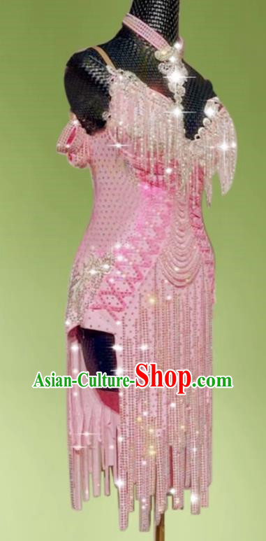 Latin Dance Competition Floral Costume Professional Art Examination Dance Costume Senior National Standard Children Performance