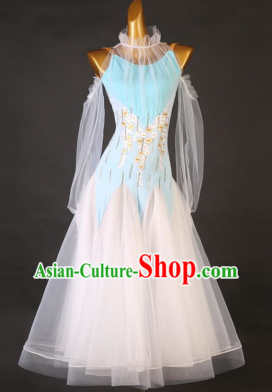 Modern Dance Skirt Dress High End Performance Competition Clothing Waltz National Standard Dance Big Swing Skirt