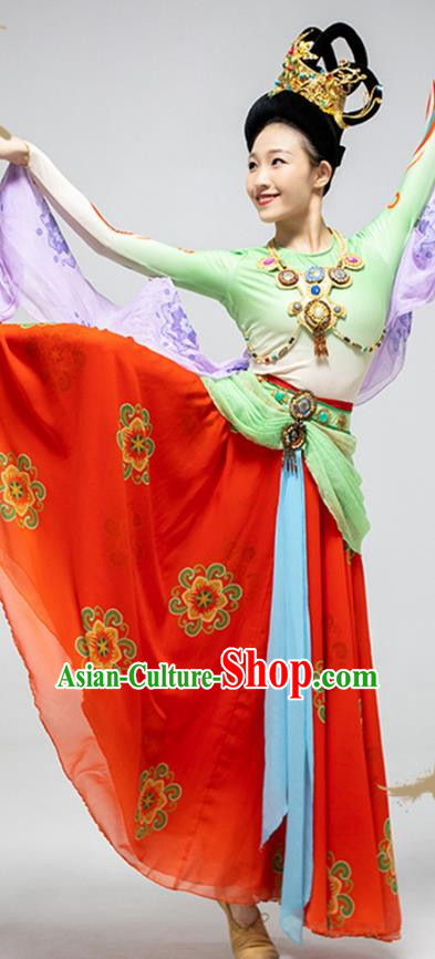 Dunhuang Flying Fairy Elegant Chinese Style Classical Performance Costumes Rebound Pipa Gorgeous Dance Costumes