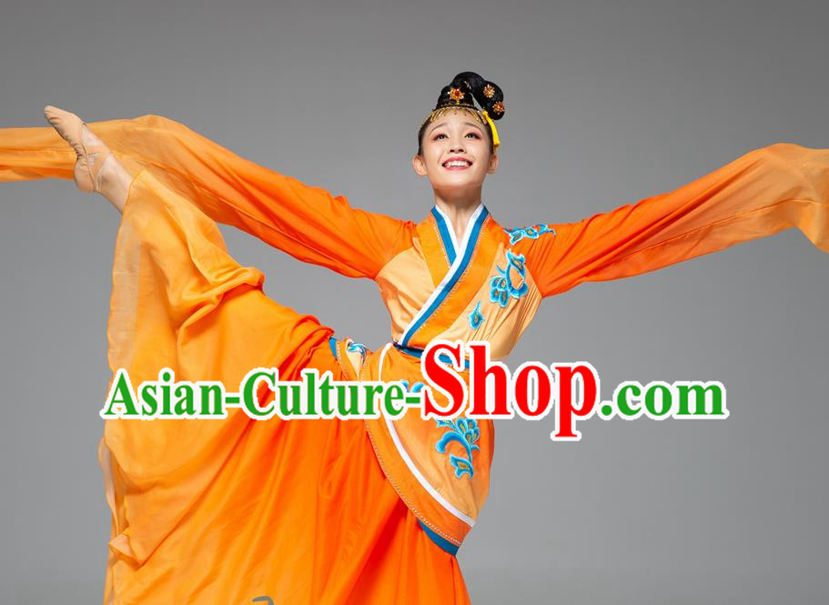 Classical Dance Water Sleeve Dance Costume Jade Dance Long Water Sleeve National Performance Costume