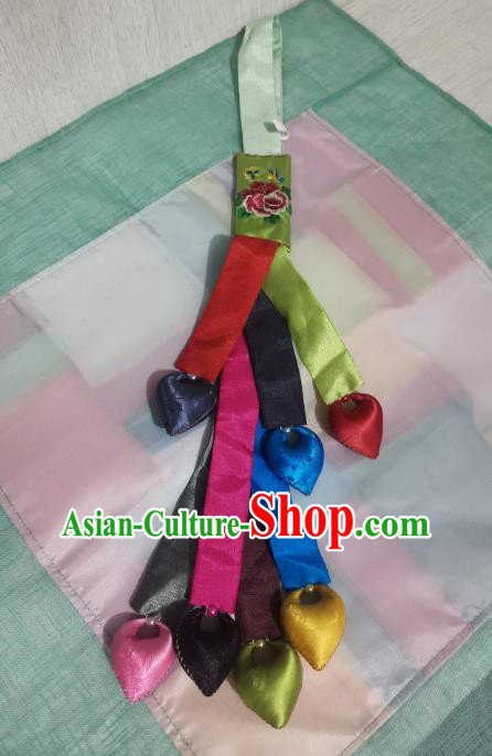 Asian Traditional Accessory Korean Hanbok Decoration Colorful Fashion Pendant
