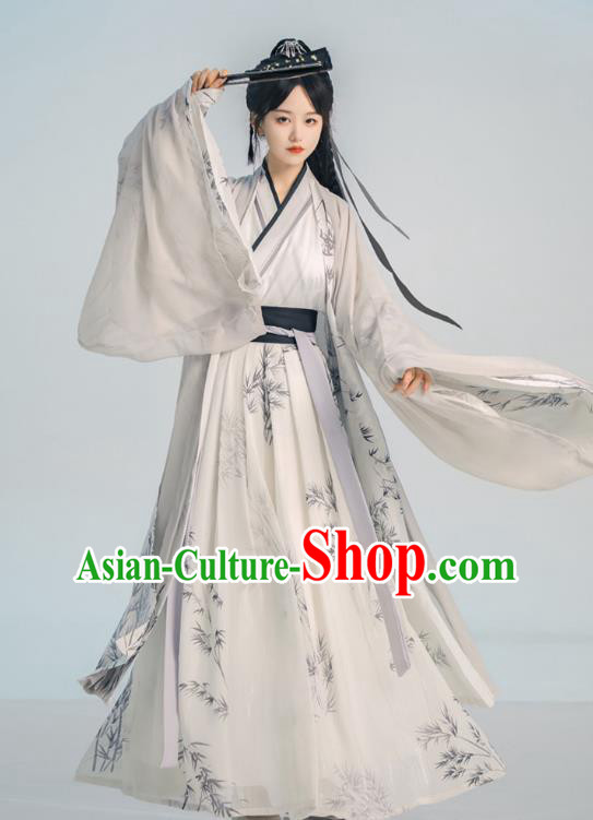 Ancient China Swordsman Costumes Traditional Wuxia Hanfu Dress Jin Dynasty Young Hero Clothing