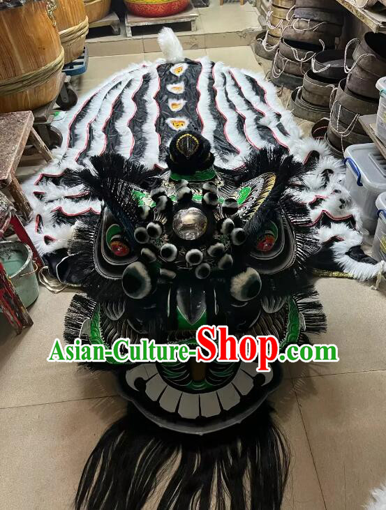 China New Year Fut San Lion Top Competition and Parade Zhang Fei Lion Dance Costume Complete Set
