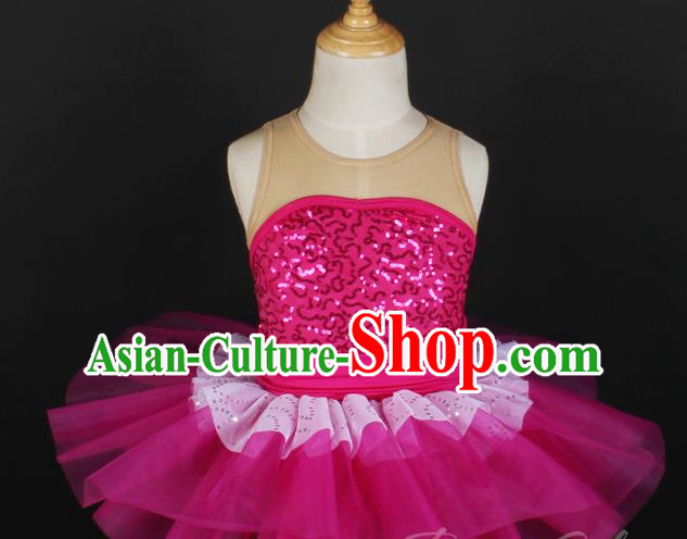 Children Gauze Skirt Sequined Stage Costume Ballet Dance Costume Performance Costume