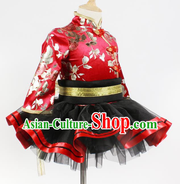Long Sleeved Spring And Autumn Chinese Style Children Ballet Modern Performance Costume Performance Stage Costume