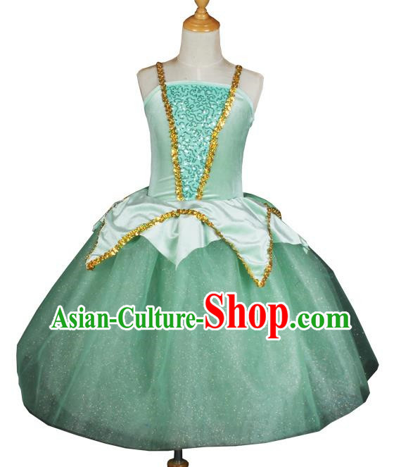 Children Spring And Summer Princess Dress Wedding Dress Fluffy Wonderful Fairy Western Style Costumes Stage Costumes