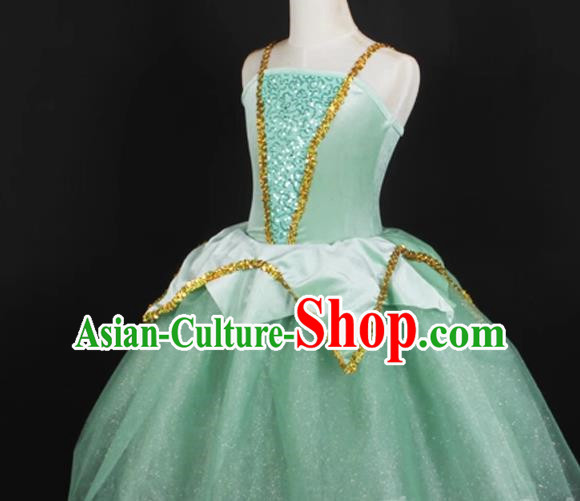 Children Spring And Summer Princess Dress Wedding Dress Fluffy Wonderful Fairy Western Style Costumes Stage Costumes
