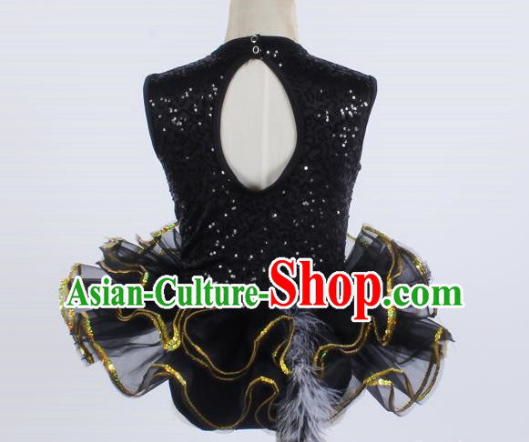Children Girls Sequin Spring And Summer Tutu Skirt Stage Costume Ballet Dance Skirt Performance Costume
