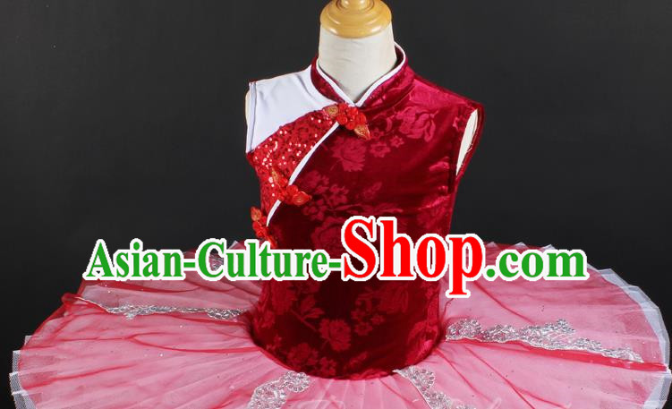 Children Female TUTU Skirt Professional Ballet Dance Skirt Stage Costume Performance Costume