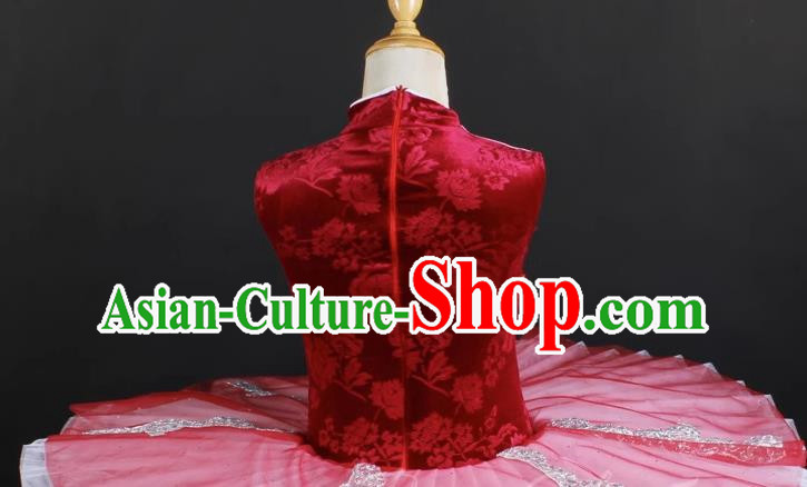 Children Female TUTU Skirt Professional Ballet Dance Skirt Stage Costume Performance Costume