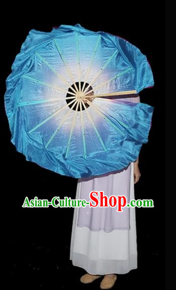Chanting Lotus Dance Fan Round Fan Classical Dance Flower Fan In The Rain Special Art Test Twisting Northeast Big Yangko Fan