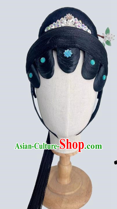 Spring Festival Gala Chinese Classical Dance Yijiang Qingshui Repertoire Dance Headgear Chinese Style Opera Wig Headgear Art Examination Headgear