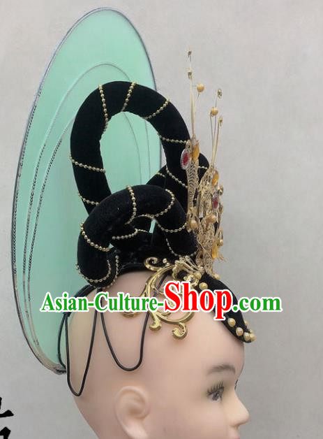 Dunhuang Dance Headdress Flying Classical Performance Lotte Silk Road Performance Headdress National Dance Art Examination Headwear