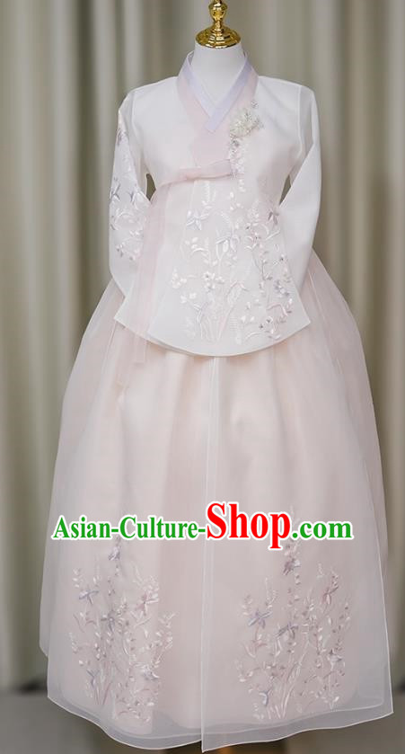 Korean Women Hanbok Palace Embroidery Style Bride And Bridesmaid Wedding Performance Photography Clothing