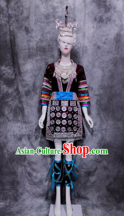 Dong Costumes High End Traditional Minority Original Ecological Dance Costumes