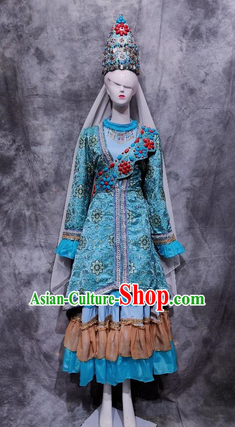 Tatar Costumes Ethnic Minorities Performance Costumes Catwalk Costumes