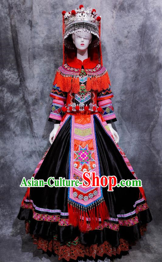 Yao Nationality Costumes March 3 Minority High End Catwalk Costumes