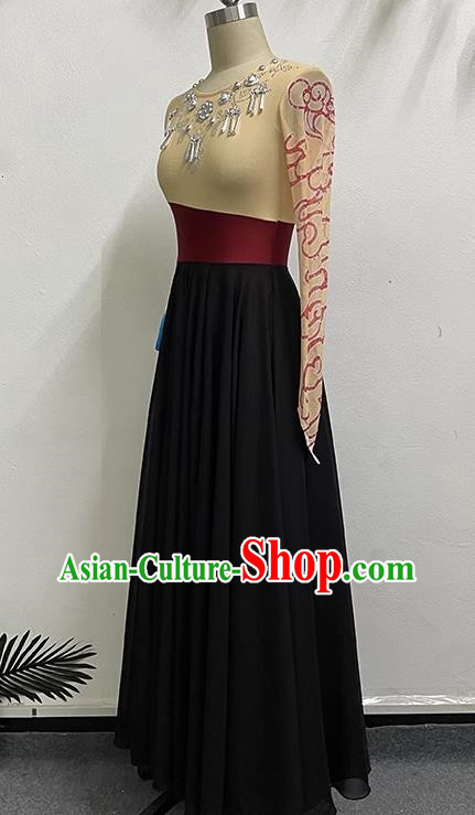 Peacock Dance Big Swing Practice Skirt Practice Clothing Solo Dance Performance Clothing Yikao Xishuangbanna Flower Waist Dai Dance