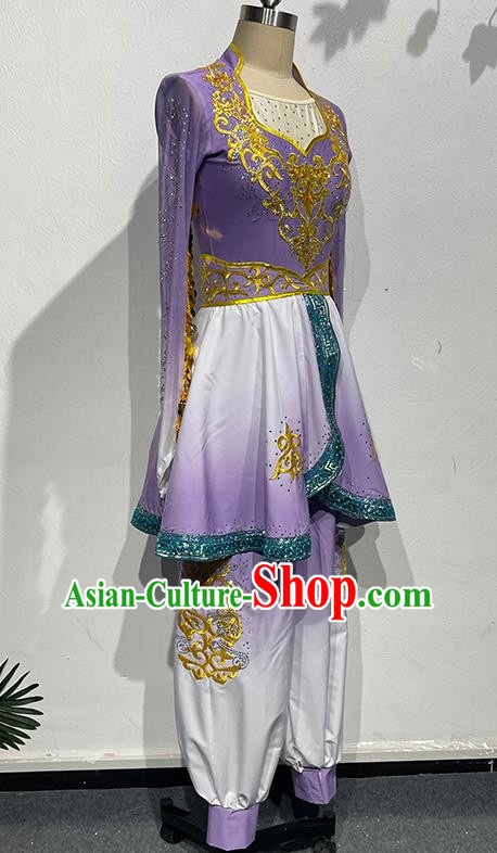 Uyghur Dance Performance Clothing for Adults Practicing Kung Fu Female Students Art Examination Grade China Xinjiang Performance Clothing