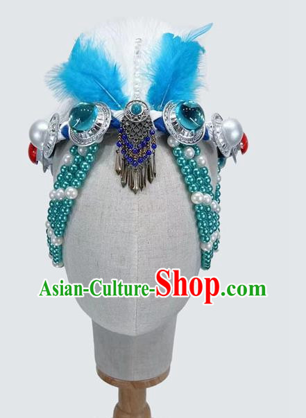 Mongolian Dance Headdress Silent Grassland Folk Dance Headdress Solo Dance Headdress Taoli Cup Dance Headdress