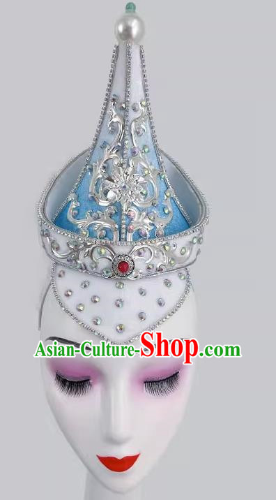 Mongolian Dance Gradient Color Hat Art Test Minority Dance Performance Performance Hat Headdress