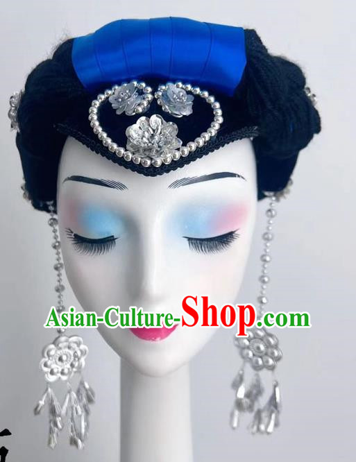 Performance Performance Headdress Yi Nationality Yao Nationality Yi Nationality Tujia Zhuang Nationality Yunshui Yiren Dance Headdress Silver Product Ethnic Style