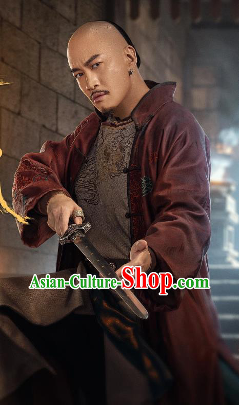 TV Series Fei Hu Wai Zhuan China Qing Dynasty Warrior Costumes Ancient Tianlongmen Leader Tian Guinong Clothing