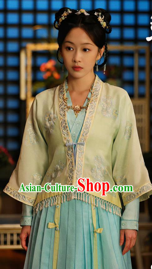 China Ancient Noble Lady Dress Song Dynasty Costumes Romantic TV Series New Life Begins Infanta Song Wu Clothing