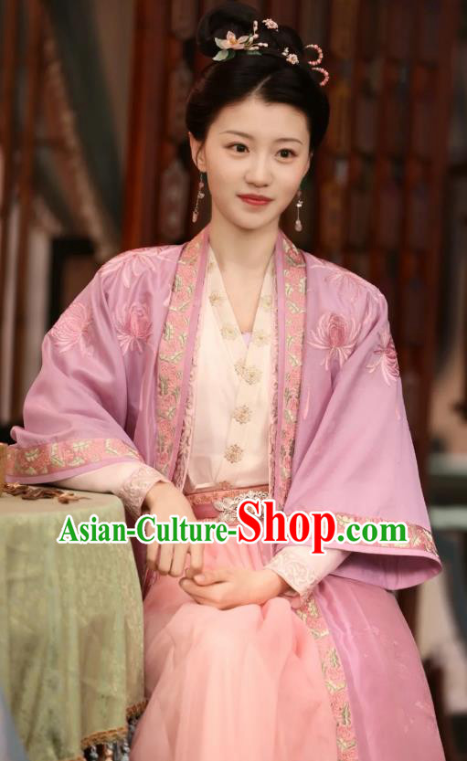 Romantic Drama New Life Begins Shuang Jiang Clothing China Ancient Noble Woman Dress Song Dynasty Princess Consort Costumes