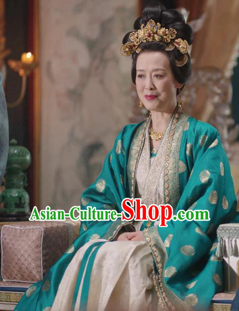 China Traditional Hanfu Costumes Romantic TV Series New Life Begins Dowager Countess Clothing Ancient Elder Woman Dresses