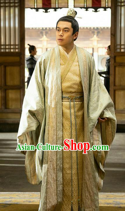 China Ancient Prince Hanfu Garments Traditional Male Costumes TV Series New Life Begins Young Master Yin An Clothing
