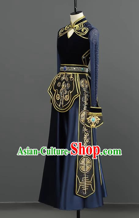 Mongolian Dance Costume Performance Suit Set Women National Costume Art Test Practice Suit Large Swing Skirt
