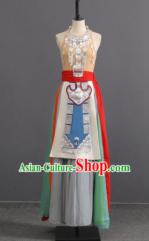 Dance Performance Costumes Professional Folk Dance Competition Mountain Whisperer Performance Costumes Art Test Clothing