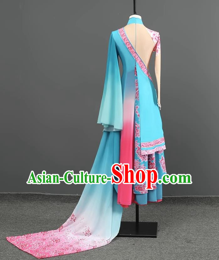 Rivers And Lakes Dance Costumes Elegant Fresh And Elegant Wide Sleeved Flow Fairy Skirt Performance Custom Clothing Women